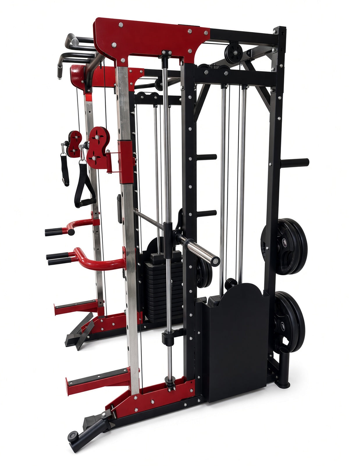 Smith Machine & Functional Trainer (2×150 lb Stacks)