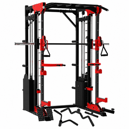 Smith Machine & Functional Trainer (2×150 lb Stacks)