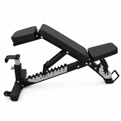Heavy-Duty Adjustable Bench with Adjustable Headrest