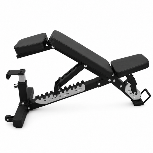 Heavy-Duty Adjustable Bench with Adjustable Headrest