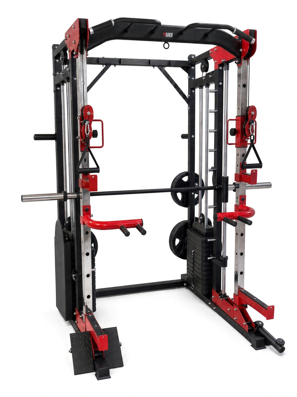 Smith Machine & Functional Trainer (2×150 lb Stacks)