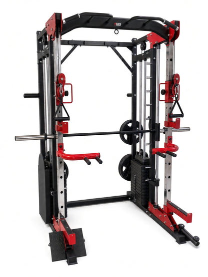 Smith Machine & Functional Trainer (2×150 lb Stacks)
