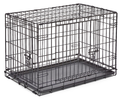 Double Door Folding Metal Dog Crate