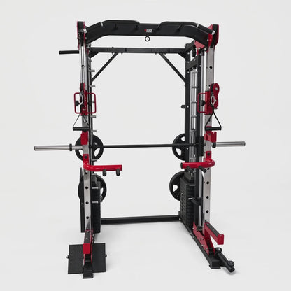 Smith Machine & Functional Trainer (2×150 lb Stacks)